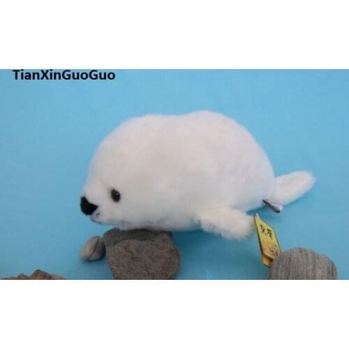 Large 48cm white seal plush toy,soft doll throw pillow birthday gift h2113