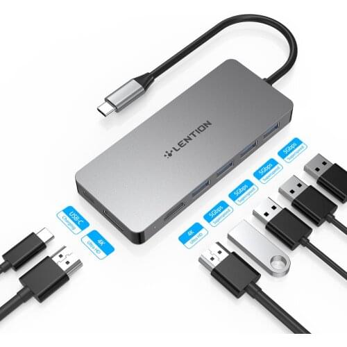 USB Type C HUB Docking Station For Samsung S20 S10 Dex Pad Dock Station USB-C to 2 HDMI Dual 4K USB 3.0 USB C PD Adapter