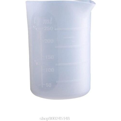 2Pcs 100ML 250ML Flexible Silicone Measuring Cup Cook Bakers Resin Jewelry Tools N25 20 Dropshipping