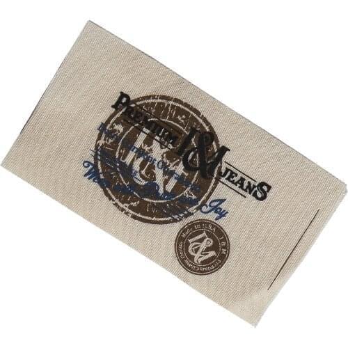 Customized Cotton Printed Name Labels For Clothing Shoes Sewing Fabric Label With Own Logo Custom Cotton Tags For Clothes