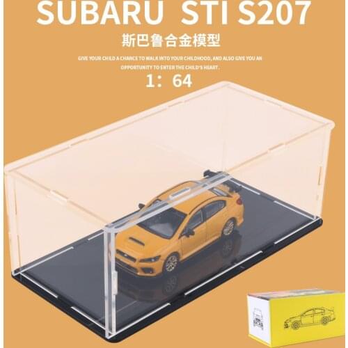 JKM Subaru WRXSTI 1/64 Alloy Car Model Boy Toy Collection Decorative Metal Car Model Boy Can't Refuse a Gift With a Dust Cover
