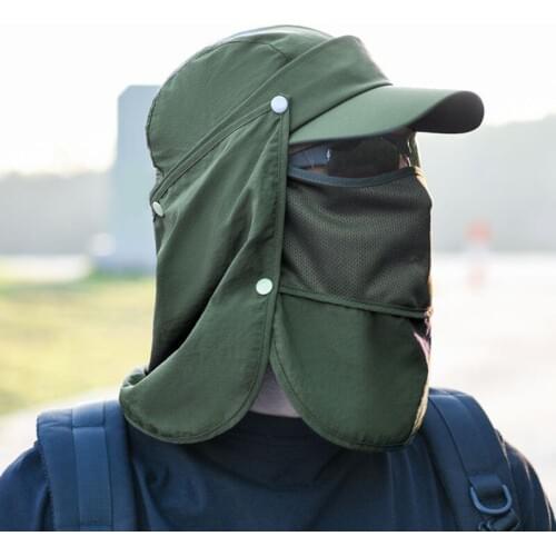 Outdoor Men Women Hiking Fishing Sunscreen Cap Summer Riding Climbing Travel Fast Dry Breathable Sun Hat Detachable Baseball Hat