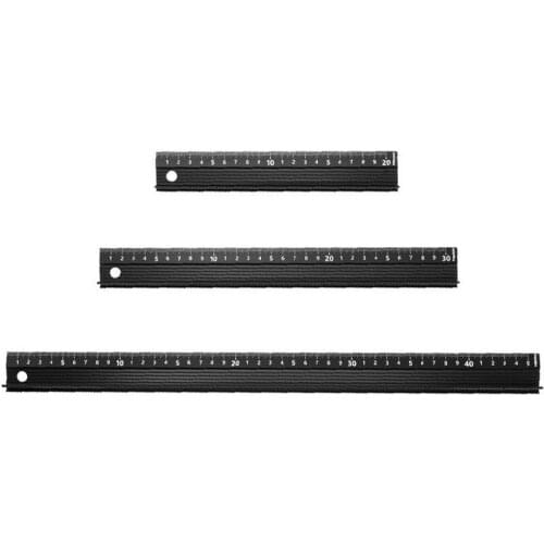 Straight Ruler Anti-cut Anti Slip Extruded Aluminum Alloy Cutting Rule Gauge with Non-slip Mat Multifunction Advanced Cut Tools