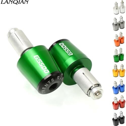 Motorbike 22MM Accessories Aluminum CNC Handle Bar Ends Motorcycle Grips Cap Cover For SUZUKI GS500 GS 500 1989 - 2007 2008