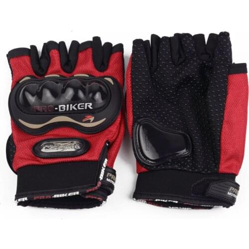 Motorcycle Half Finger Gloves Racing Luvas Motocross Motorbike Motocicleta Dirt Bike Gloves Guantes Moto Cuero XXL Unisex