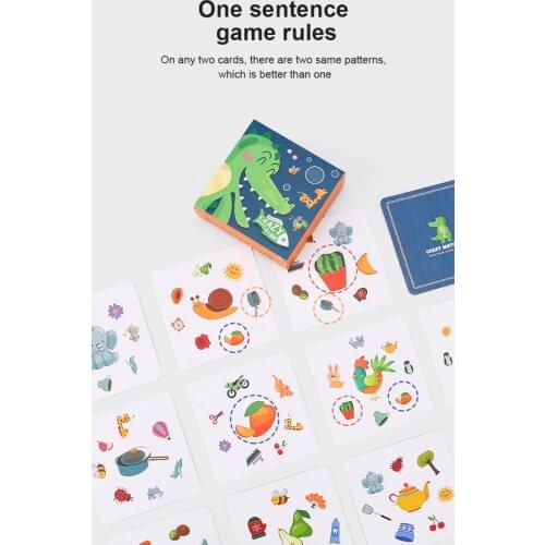 Board Game Toys Children Crazy Matching Pairing Find Same Card Parent-child Interactive Game Children Puzzle Toys Gift
