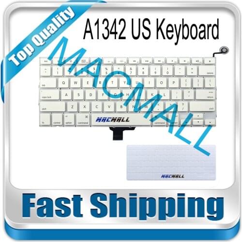 New A1342 US Keyboard For Macbook 13.3" White Color A1342 US Keyboard MC207 MC516 Late 2009 Mid 2010 Year