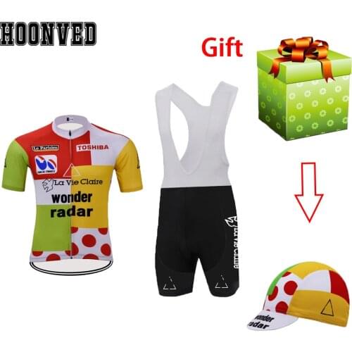 The 2019 New Team Pro Team racing Man Retro cycling Jersey suit Mtb Short sleeves Bib Shorts 9D Gel Pad maillot ropa ciclismo