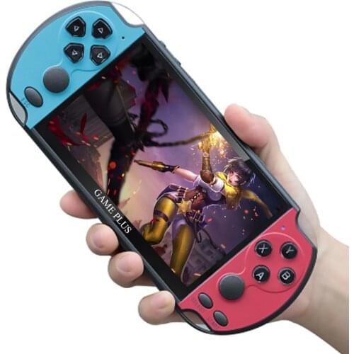 New X7 Plus 5.1 inch Game Console 8GB Double Rocker Game ConsoleHandheld Game Player Retro Video Console Built in 200 Games