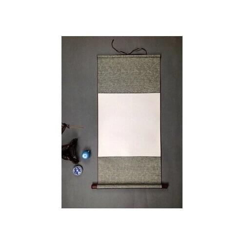 A2 Painting Supplies scroll painting blank scrolls Ling Xuan paper full three feet vertical mounting Doufang fine mounting