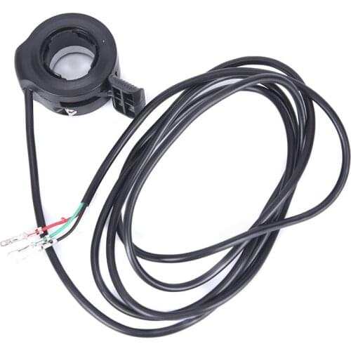 Accelerator Speed Control Electric Bike Plastic Metal Thumb Throttle Scooter Accessories Replacement Practical 3 Wire Grip Black