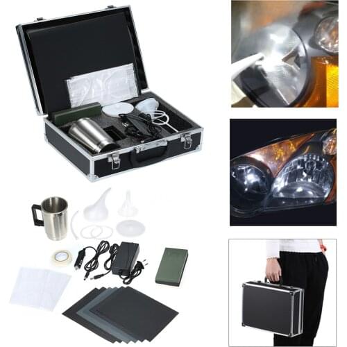 Auto Car Headlight Lens Repair Restore Tool Repair Refurbished Restoration Renovation Heating Atomization Cup Refurbish Kit