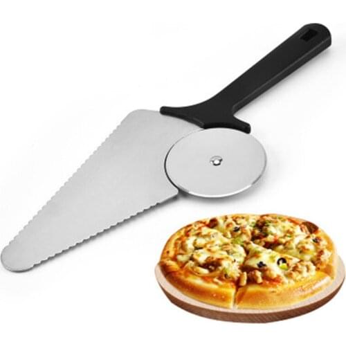 Stainless Steel Pizza Cutter Kitchen Baking Multi-function Roller Pizza Shovel Cake Knife Cake Shovel Pizza Tool