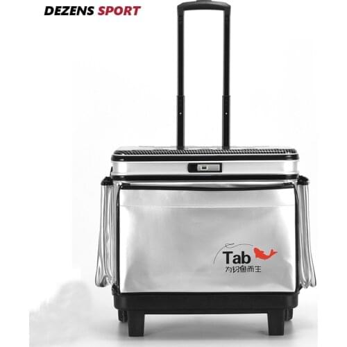 EVA Fishing Bags Large Space Outdoor Trolley Rod fishing bucket hard cover multi-purpose fishing box protection bucket fishpond