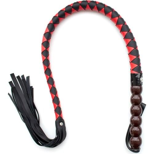 Sex Bondage Erotic Leather Whip Hand Tied Fetish Flogger Sex Toys For Women Adult Games Spanking Paddle For Couples