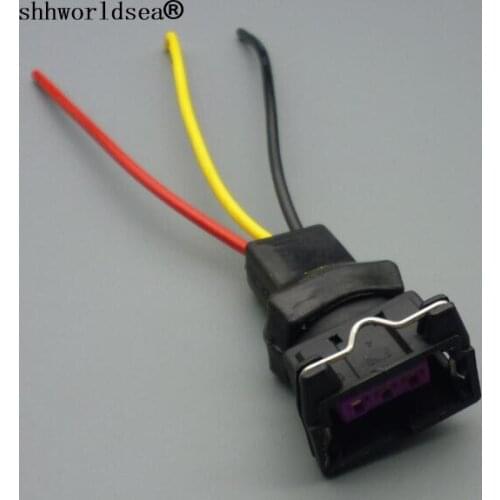 Shhworldsea 3 Pin 3.5mm Wire female waterproof Connector For EV1 Electrical Connectors plug Automotive Plug with wire