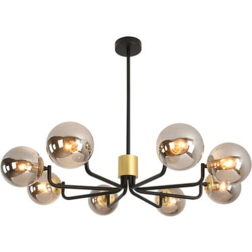 Modern Nordic Chandelier Lighting 4 Color Lights LED Edison 6 Lights Chandeliers Indoor Light Fixtures Bulbs Lamp AC110-220V