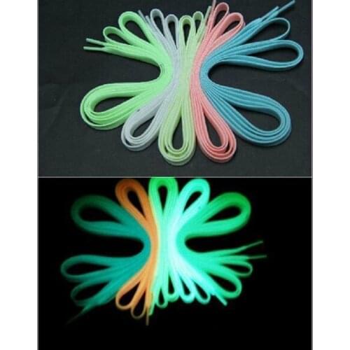 2PCS/Pair Running Fluorescent Shoelace Glow In The Dark Light Kids Luminous Shoelace Stickers For Children Funny Sport Gift