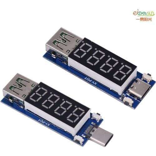 Type-C PD Trap Line Fast Charge Trigger Voltage and Current Detector USB-C Pd2.0 3.0 to DC