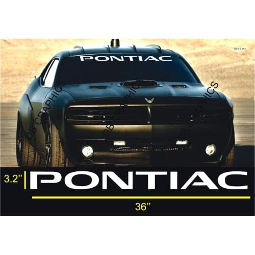 For PONTIAC Windshield Vinyl Decal Sticker Window Machine