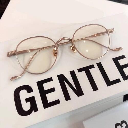 2020 Korean brand design GENTLE Eyeglasses frames Tom21 Women Men Eyewear Frames For Reading Myopia Prescription lens