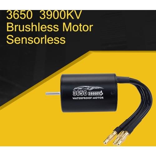 3650 Waterproof Motor 2300KV 3100KV 3900KV Brushless Sensorless 4 Pole 3.175mm For 1/8 RC Drift Racing Off-road Car Truck