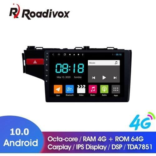 9" Android 10.0 RAM 4G ROM 64G for Honda Fit LHD 2014 2017 Car Dvd Gps Navigation Radio Multimedia Player Stereo Head Unit