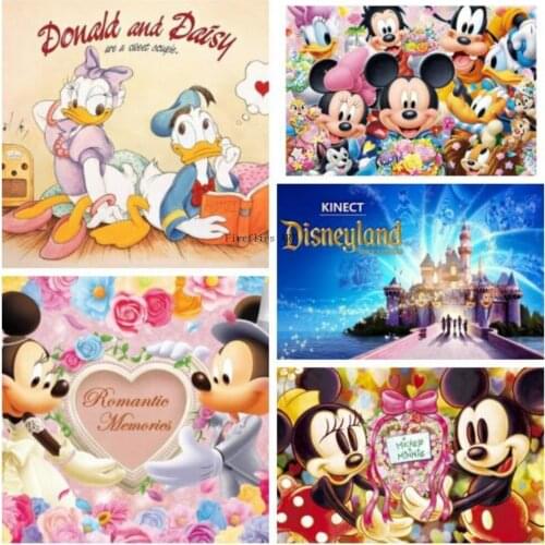 Disney Full Square 5D DIY Diamond Painting Magician Mickey Diamond Embroidery Cross Stitch Kits Mosaic Home Decor Gift