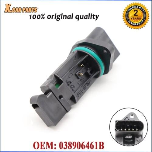 MAF MASS AIR FLOW METER SENSOR 038906461B For Audi A3 Volkswagen Bora Caddy Fox Golf Beetle Passat Polo Sharan Touran Seat