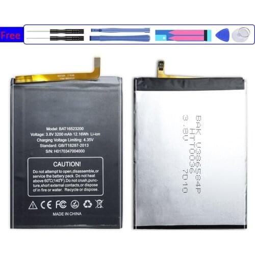 BAT16523200 3200mAh Mobile Phone Battery For DOOGEE Y6 Y6C Y6 Piano +Tracking Number