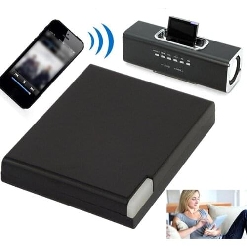 Black & White v2.0 A2DP Music Receiver Adapter For iPod For iPhone 30 Pin Dock Docking Station Speaker with 1 LED