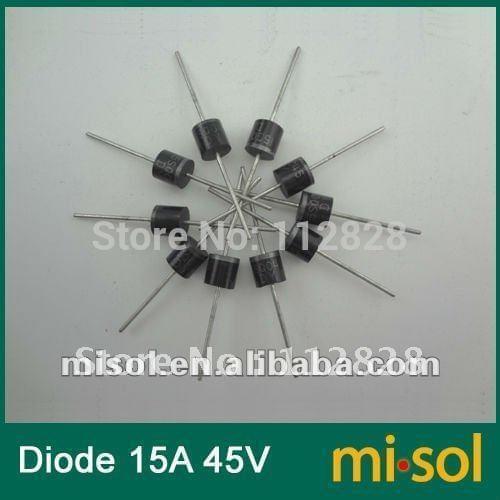 10pcs/lot 15A 45V Schottky Diode, SCHOTTKY BARRIER RECTIFIER, for solar panel DIY
