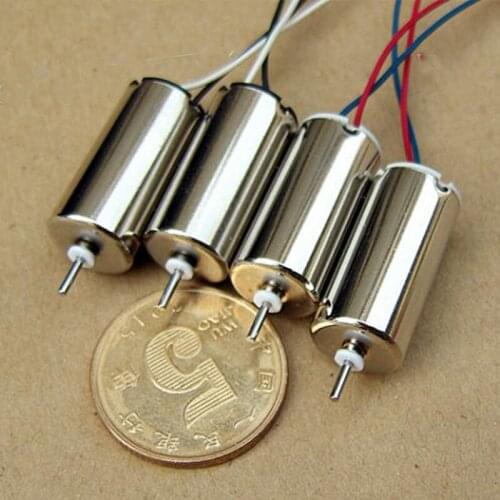 4pcs 10mm*20mm CW CCW Coreless HM Motor DC 3.7V 40000RPM Ultral-High Speed NdFeB High-strength Magnet DIY RC Drone