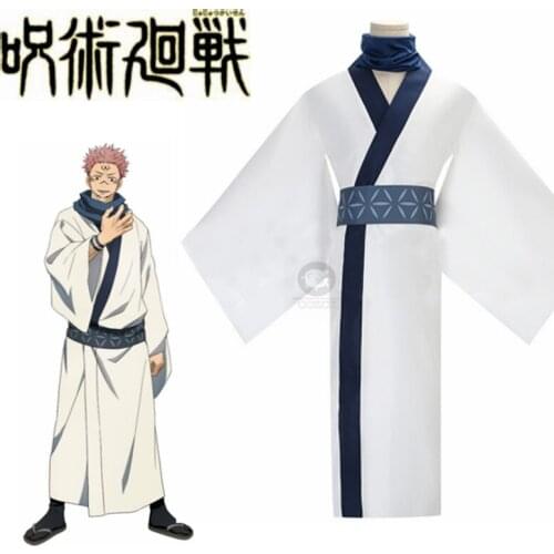Anime Jujutsu Kaisen Ryomen Sukuna Cosplay Costume Adult Men Women Outfits Kimono Hanfu Blue Corset Two Toe Socks Halloween