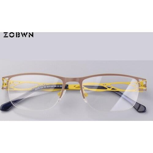 2018 Hot sale Women Eyeglasses Frame female Eye Glasses colors red Optical Glasses orange gafas Frame Oculos Feminino Masculino