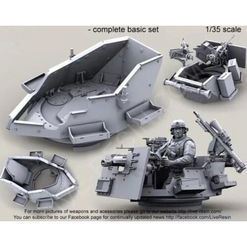 1:35 Scale Modern US Army Weapon Station (Excluding People and Weapons) Miniatures WWII Resin Model Kit Figure Free Shipping