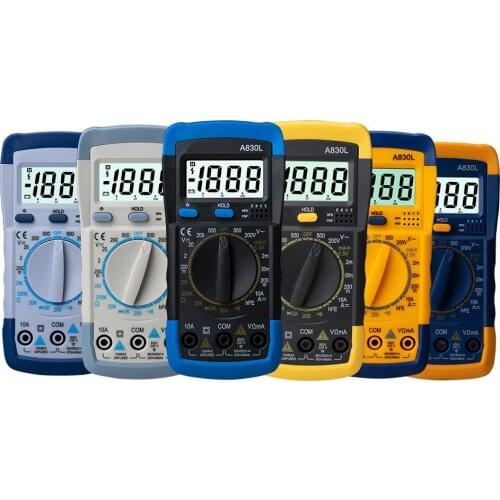 Smart A830L Multifunction Multimeter Ohmmeter Handheld LCD Household Electrician Instrumentation Voltage and Current Tester