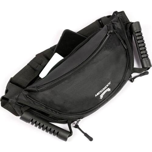 Motorcycle Belt Bag Adjustable Anti-fatigue Waist Pack Motorcycle Rear Seat Safety Handle Bag Motorcycle Cycling Accessories