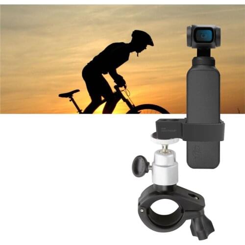 With 1/4 Inch Screw Bicycle Mount Holder Bike Bracket Clamp Clip for DJI OSMO POCKET/Pocket 2 Handheld Gimbal Camera Accessory