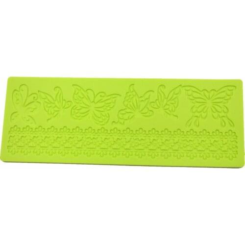 Butterfly Silicone Mold Flower Cake Lace Mat DIY Cupcake Sugar Lace Mold Wedding Decoration Fondant Mold Baking Tools For Cakes