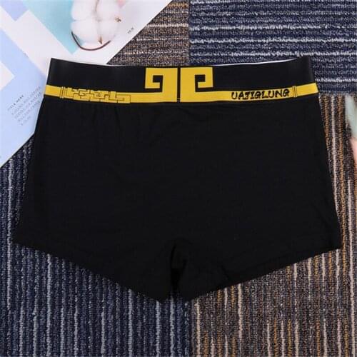 Unisex wind wide-brim sports briefs ladies solid color cotton wide-brim boxer briefs plus size briefs boxers Boyshort A19286