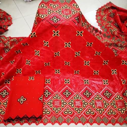 Tissu african bazin riche fabric french lace 100%cotton embroidery lace bazin riche brode material nigerian fabric 7yards