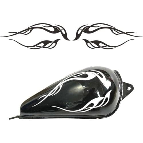 Fuel Tank Sides Flame Stickers Decals For Yamaha Vstar Warrior Virago Bolt