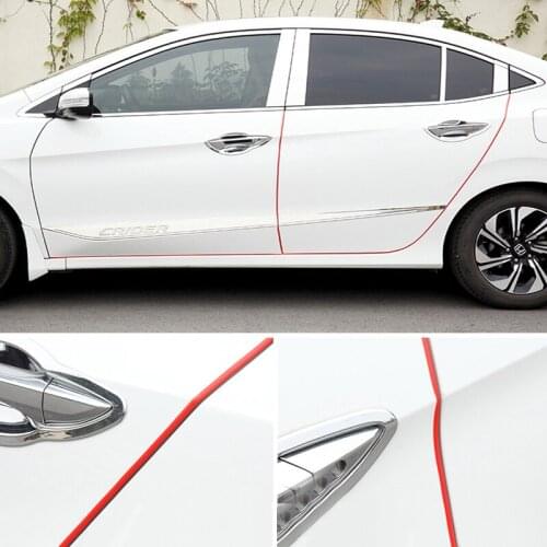U Type Car Door Edge Rubber Scratch Protector Strips For Mercedes Benz W203 W210 W211 W204 C E S CLS CLK CLA SLK