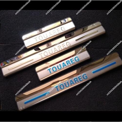 High quality for Volkswagen Touareg 2011-2018 stainless steel Mirror Car door cover outside door sill plate Car styling