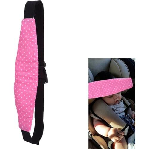 1Pcs Fixing Band Baby Kid Head Support Holder Star Print Sleeping Belt Car Seat Sleep Nap Holder Belt Baby Stroller Safety Sea