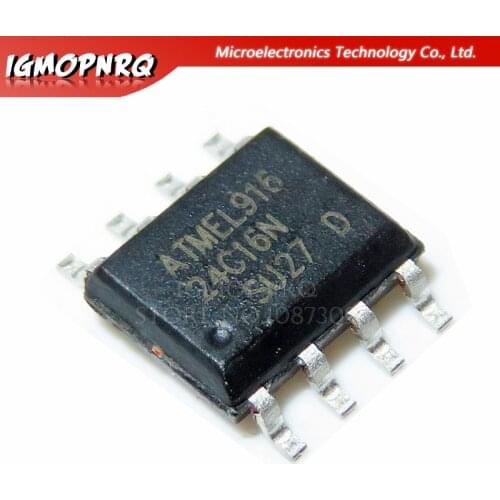 10PCS AT24C16N 24C16N 24C16 AT24N16 SOP-8 EEPROM 16k 2-Wire Bus new original
