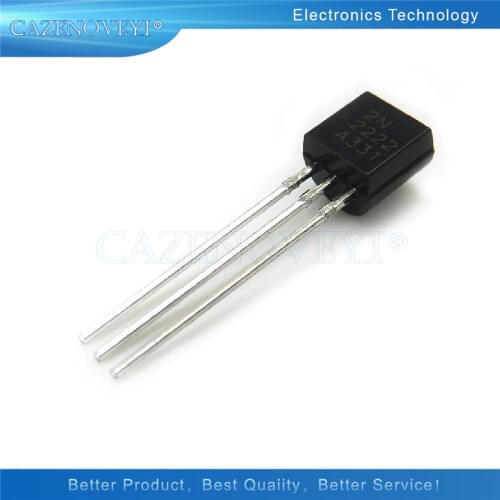 100pcs/lot 2N2222 2N2222A TO-92 TO92 Transistor new and original IC In Stock