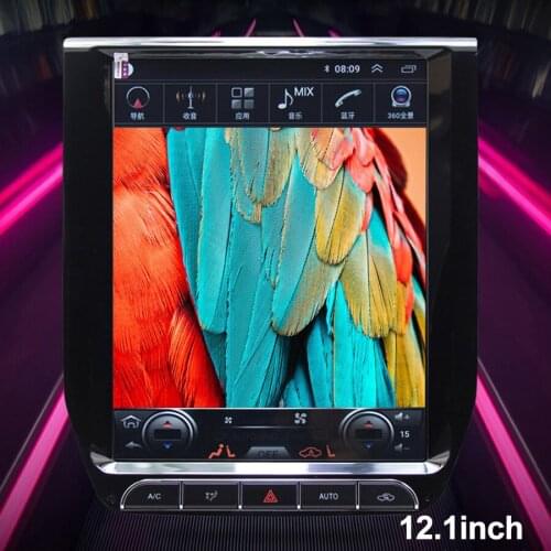 12.1INCH Vertical Screen Tesla Android 10 Car GPS Navigation For TOYOTA LAND CRUISER LC200 2016 2017 Car Multimedia Video Player