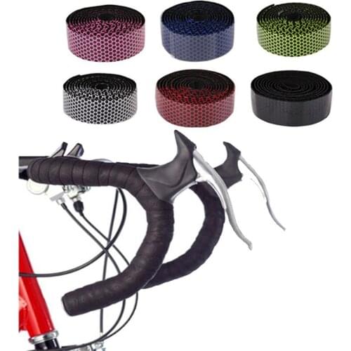 2PCS Bike Cycling Handle Nonslip Belt Bicycle Handlebar Tape Steering Wheel Cover Rubber Tape Cycling Bike Handlebar Accessories